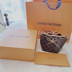 Louis Vuitton Nano Noe Bag (Perfect Condition/AUTHENTIC)
